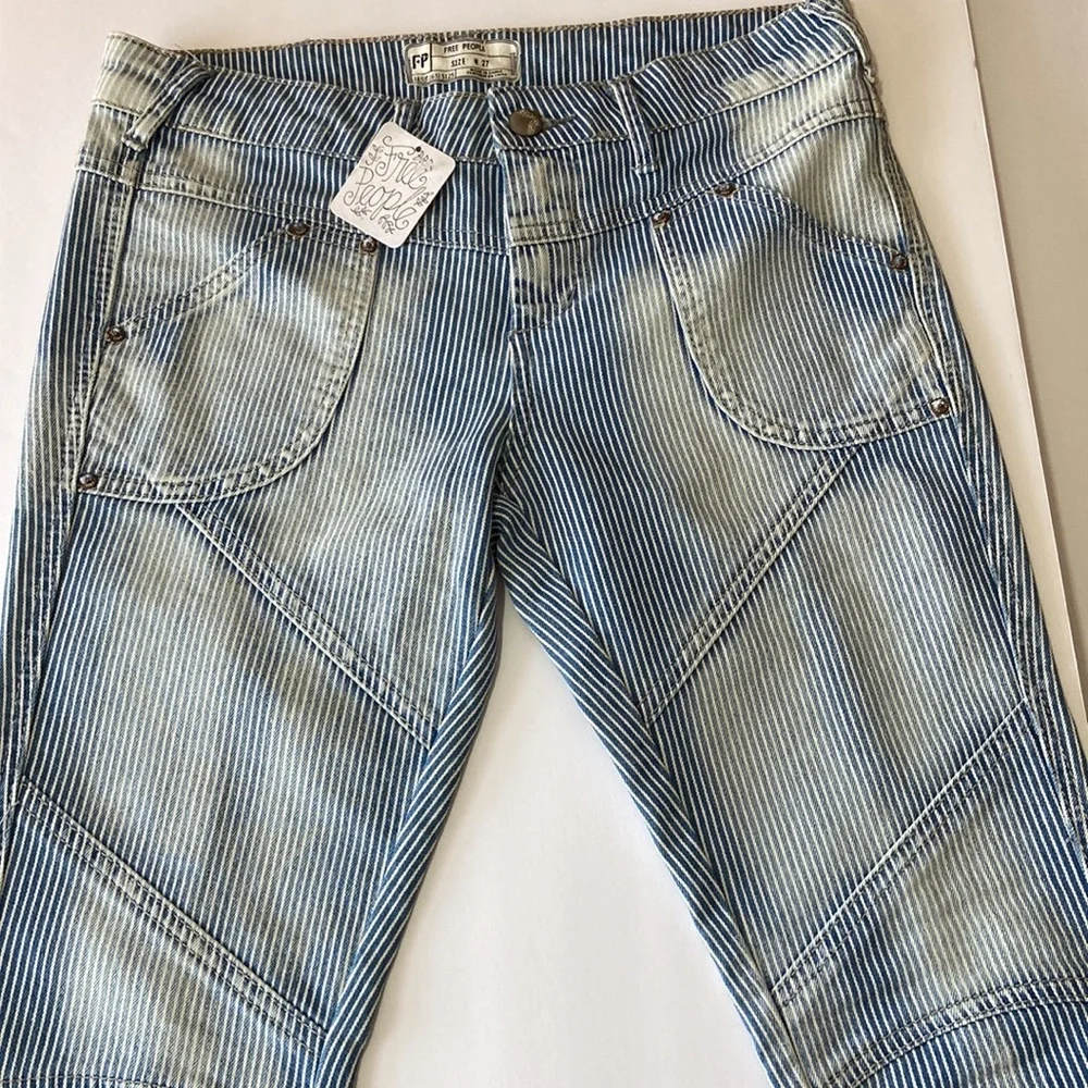 New Free People striped Jeans - Picture 9 of 11